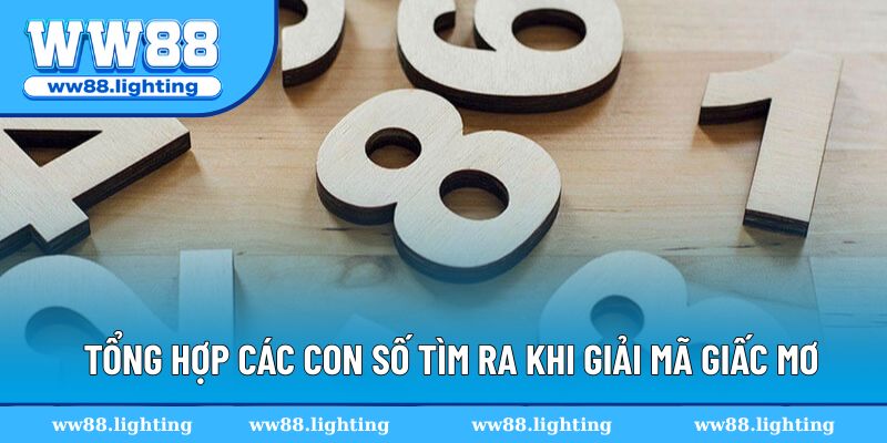 Tổng hợp các con số tìm ra khi giải mã giấc mơ