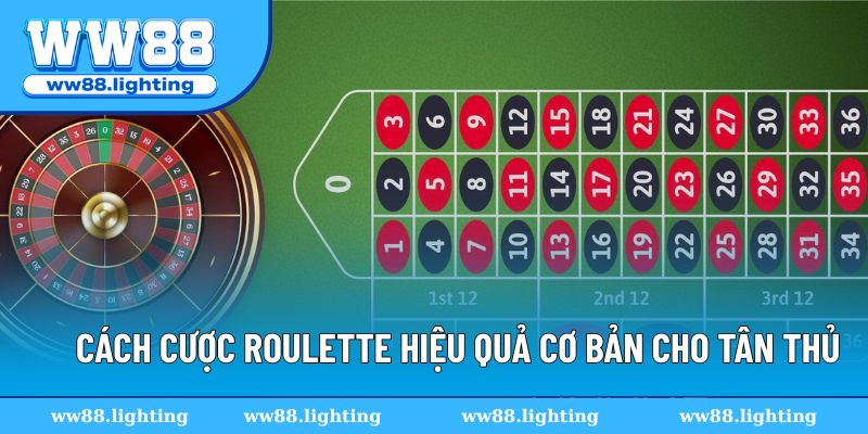 Cách cược Roulette đơn giản nhất cho khách hàng mới tham gia