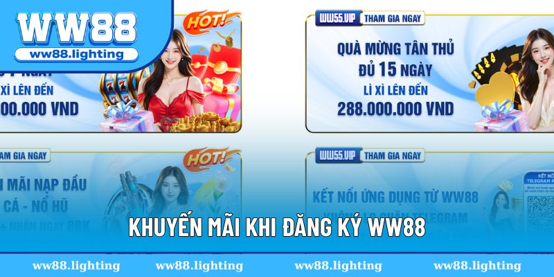 Khuyến mãi khi đăng ký WW88