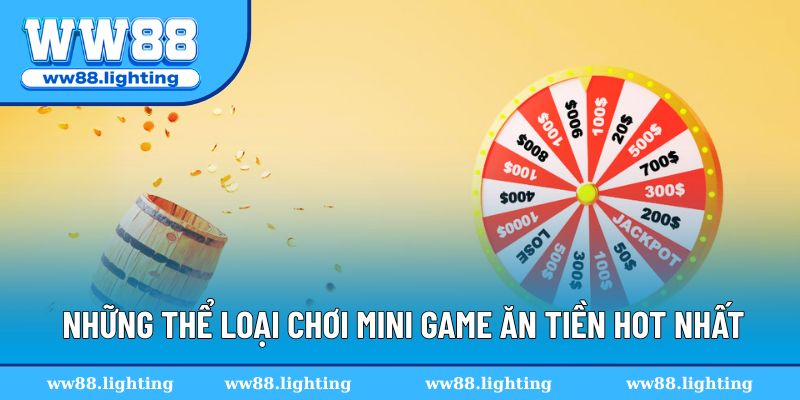 Những thể loại chơi mini game ăn tiền hot nhất hiện nay
