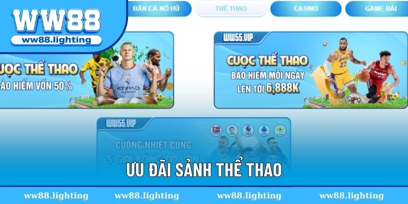 Ưu đãi ngập tràn khi tham gia  thể thao tại trang web